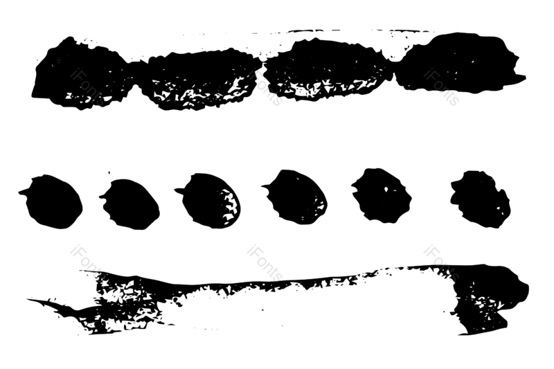 水墨图片,油画笔触元素,墨迹PNG,笔触免抠素材